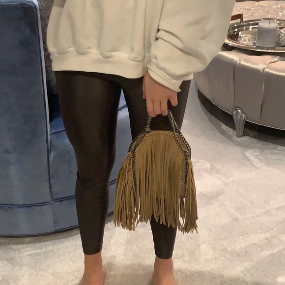 COPY - Stella McCartney Falabella Mini Fringe Tote Bag, Taupe - Picture 6 of 6